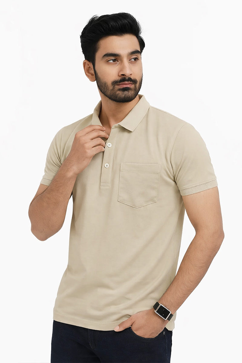Armor Dry Fit Aluminium Polo T-shirt with Pocket