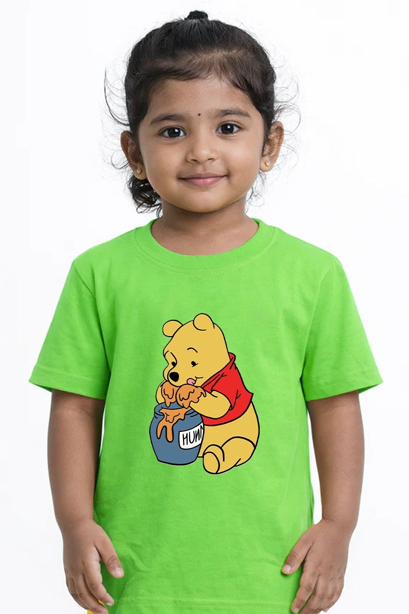 Printed Soft Cotton Tee Green