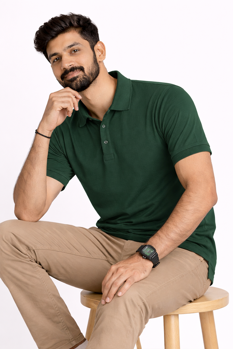 Armor Dry Fit Pine Green Polo T-shirt