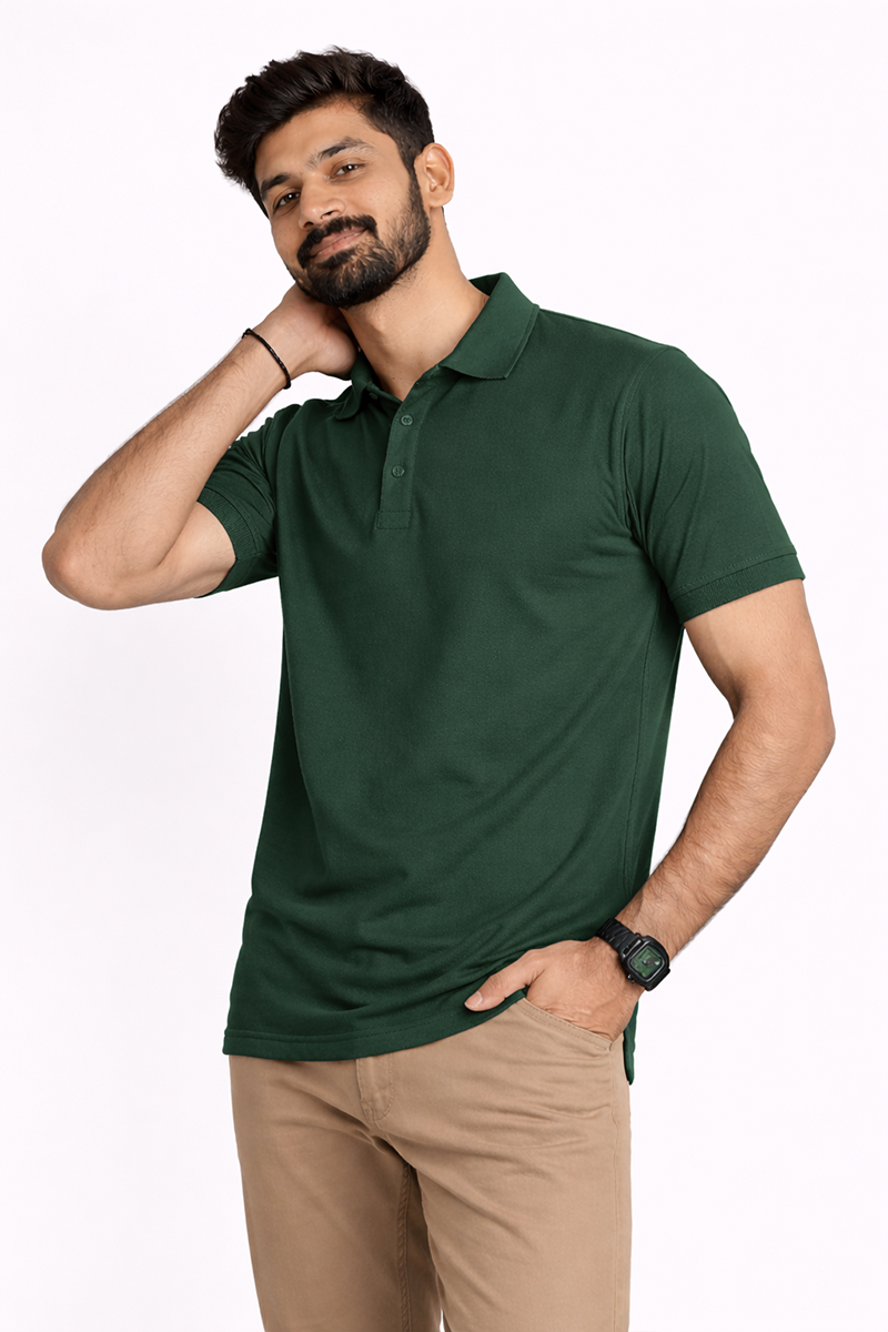 Armor Dry Fit Pine Green Polo T-shirt