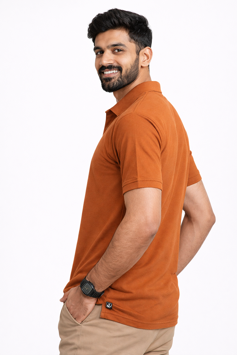 Armor Dry Fit Orange Polo T-shirt