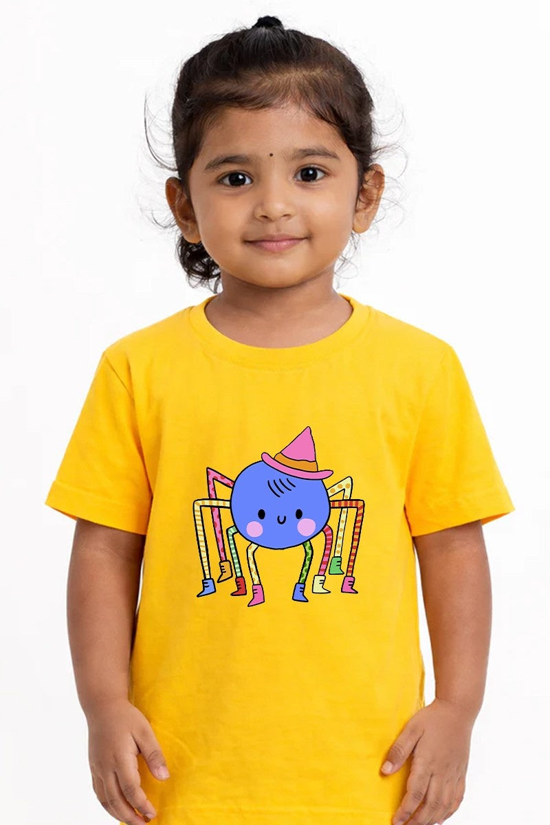 Printed Soft Cotton Tee Yellow