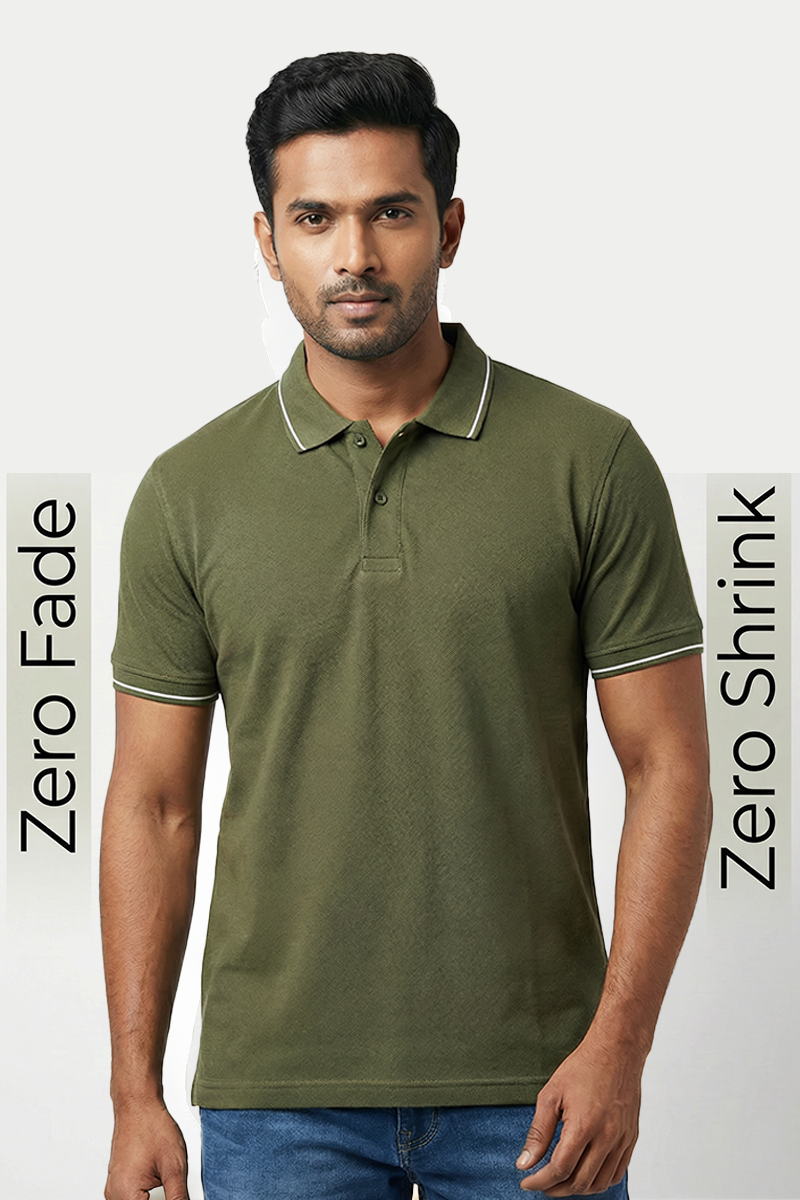 Pre Shrunk Cotton Pocket T-shirt Olive Green
