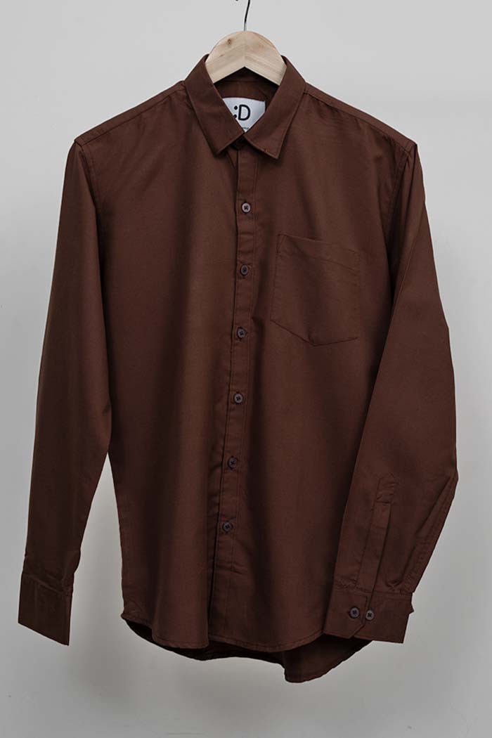 Brown Solid Shirt