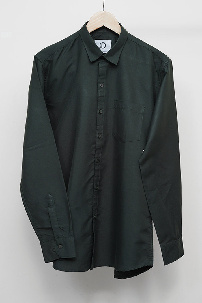 Green Solid Shirt