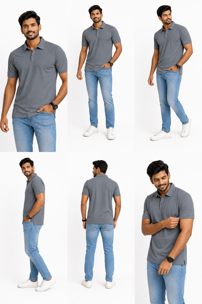 Armor Polo Medium Grey Tshirt