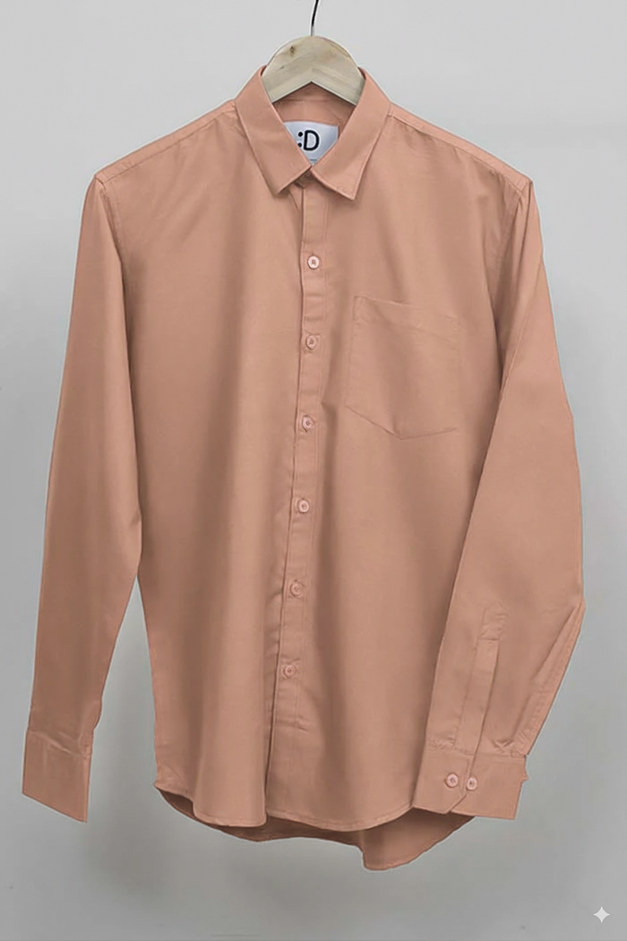 Orange Solid Shirt