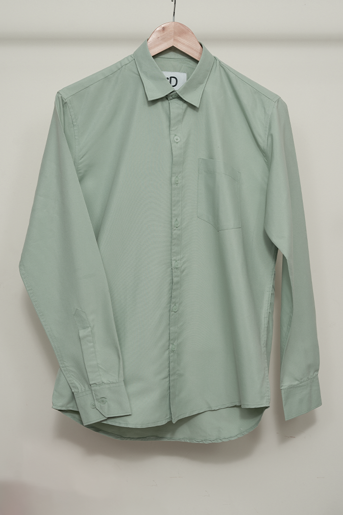 Pista Green Solid Shirt