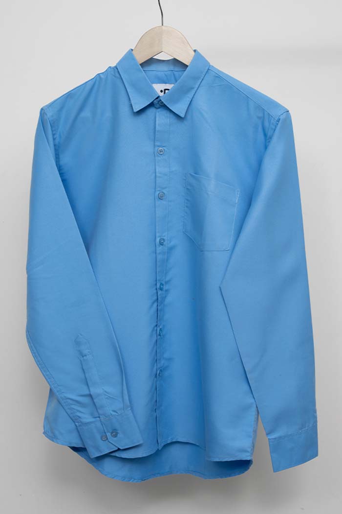 Sky Blue Solid Shirt