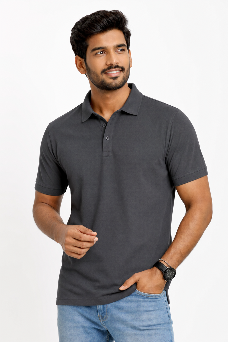 Armor Polo Charcoal Tshirt