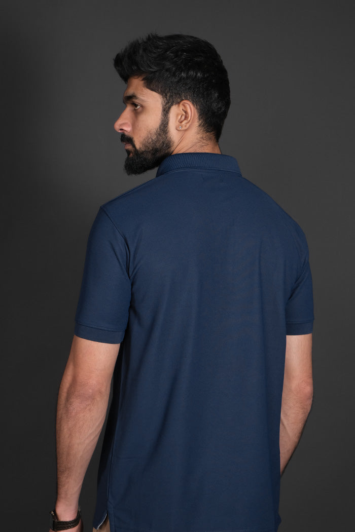 Armor Dry Fit Rama Blue Polo T-shirt