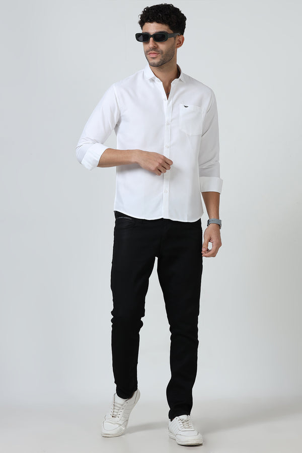 Plain Cotton Solid Shirt