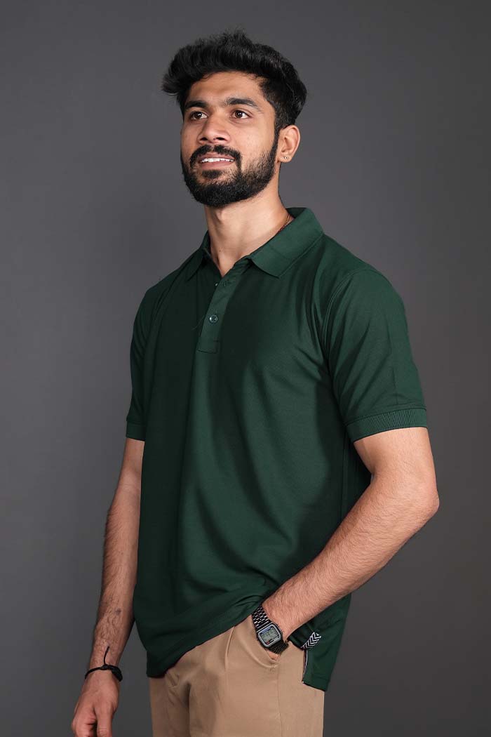 Armor Dry Fit Pine Green Polo T-shirt