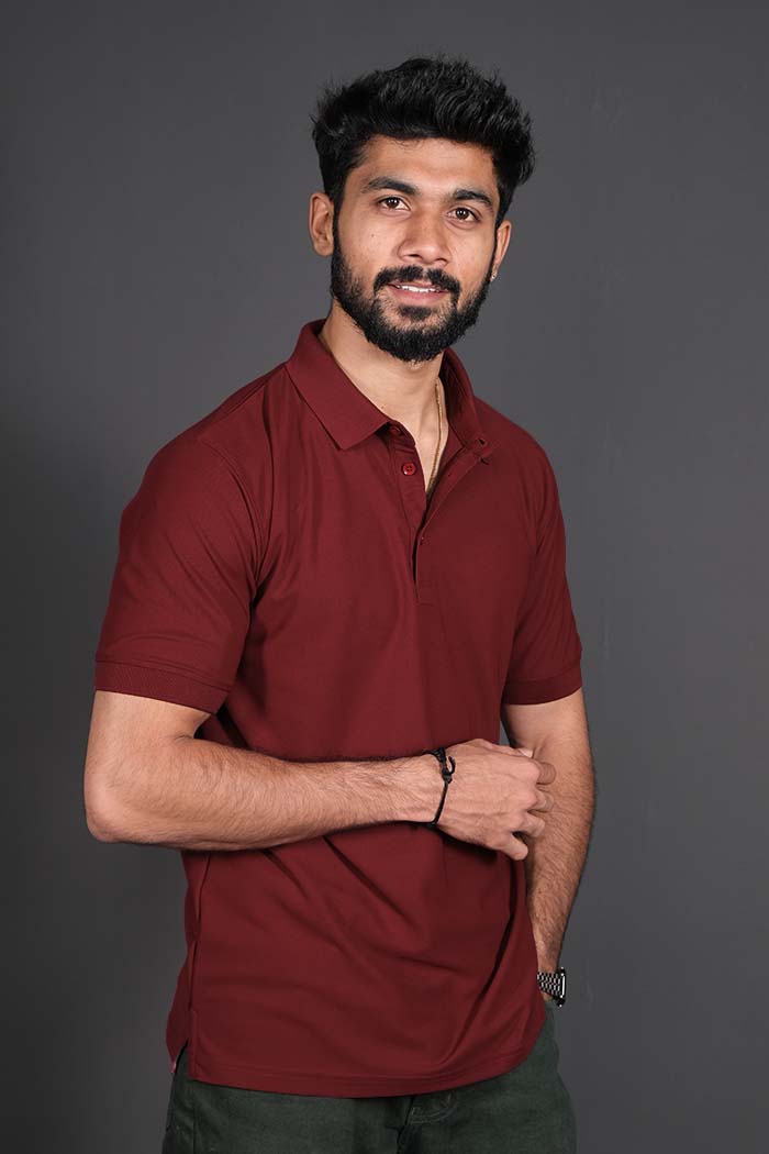 Armor Dry Fit French Wine Polo T-shirt