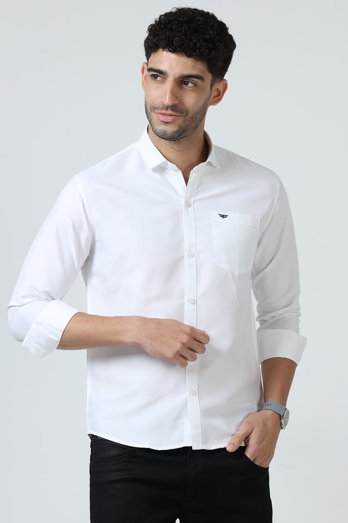 Plain Cotton Solid Shirt