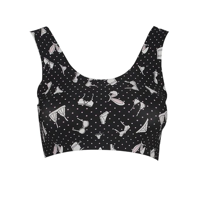 LACEVOZ Women's Padded Printed Sports Bra for Workout Gym Yoga Dancing