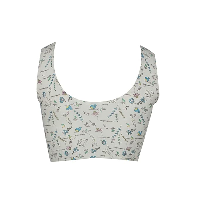 LACEVOZ Women's Padded Printed Sports Bra for Workout Gym Yoga Dancing