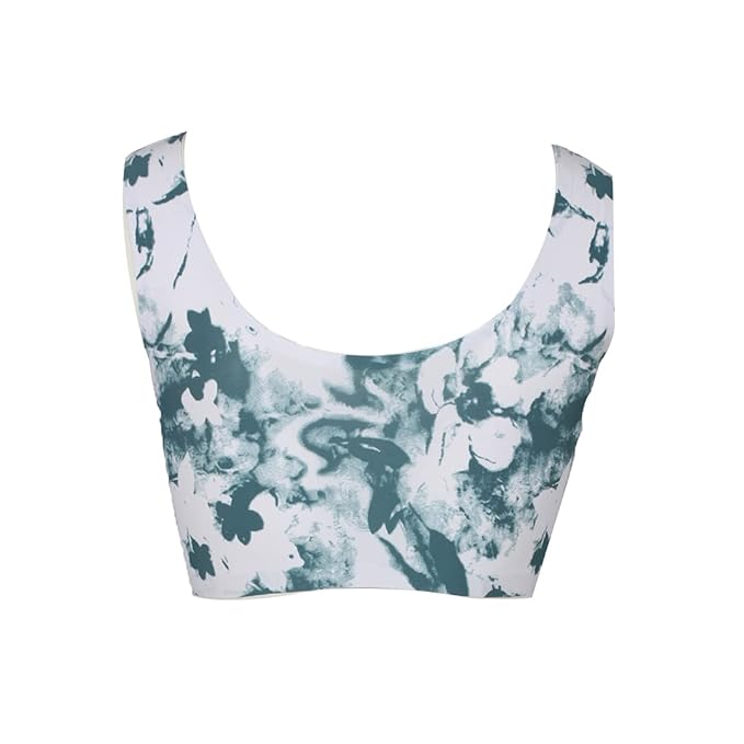 LACEVOZ Women's Padded Printed Sports Bra for Workout Gym Yoga Dancing