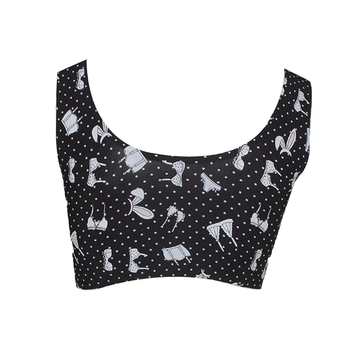 LACEVOZ Women's Padded Printed Sports Bra for Workout Gym Yoga Dancing