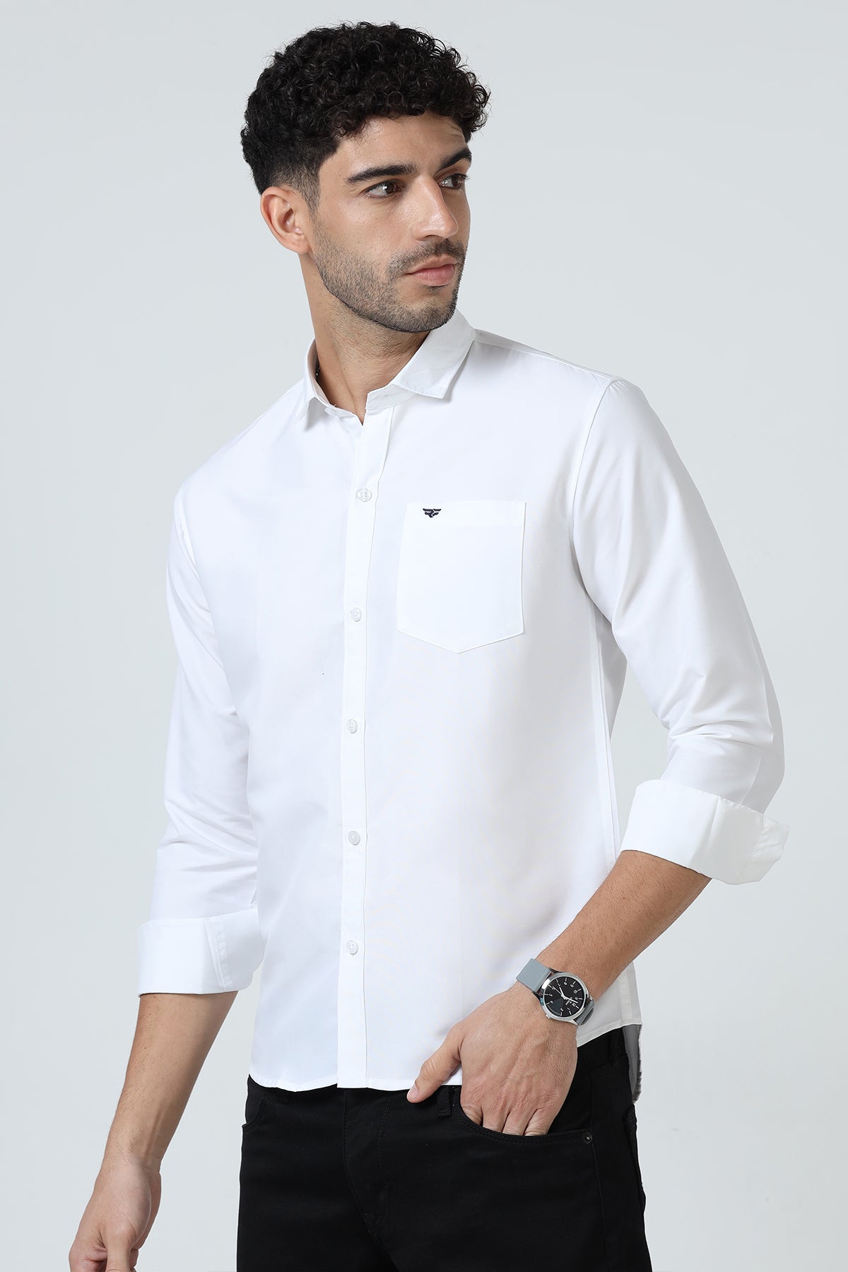 Plain Cotton Solid Shirt