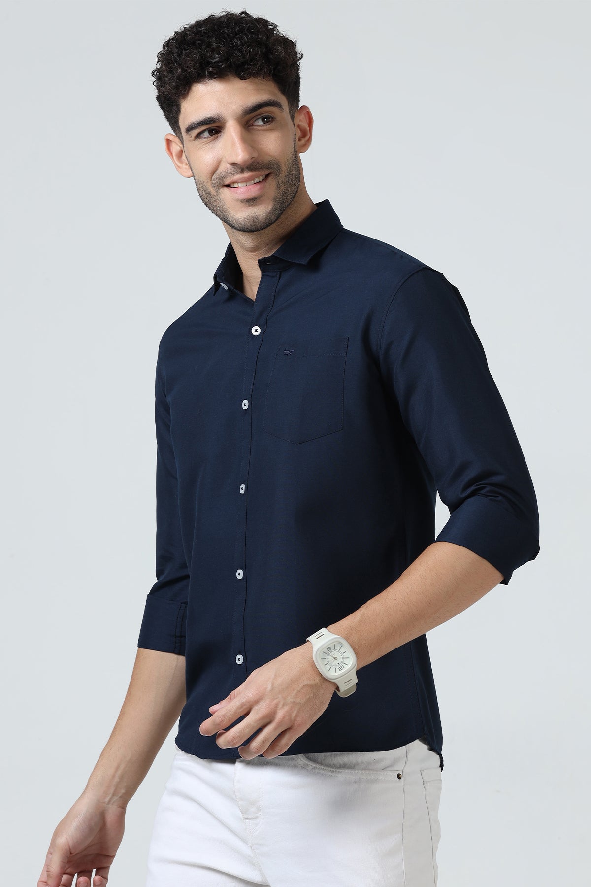 Plain Cotton Solid Shirt