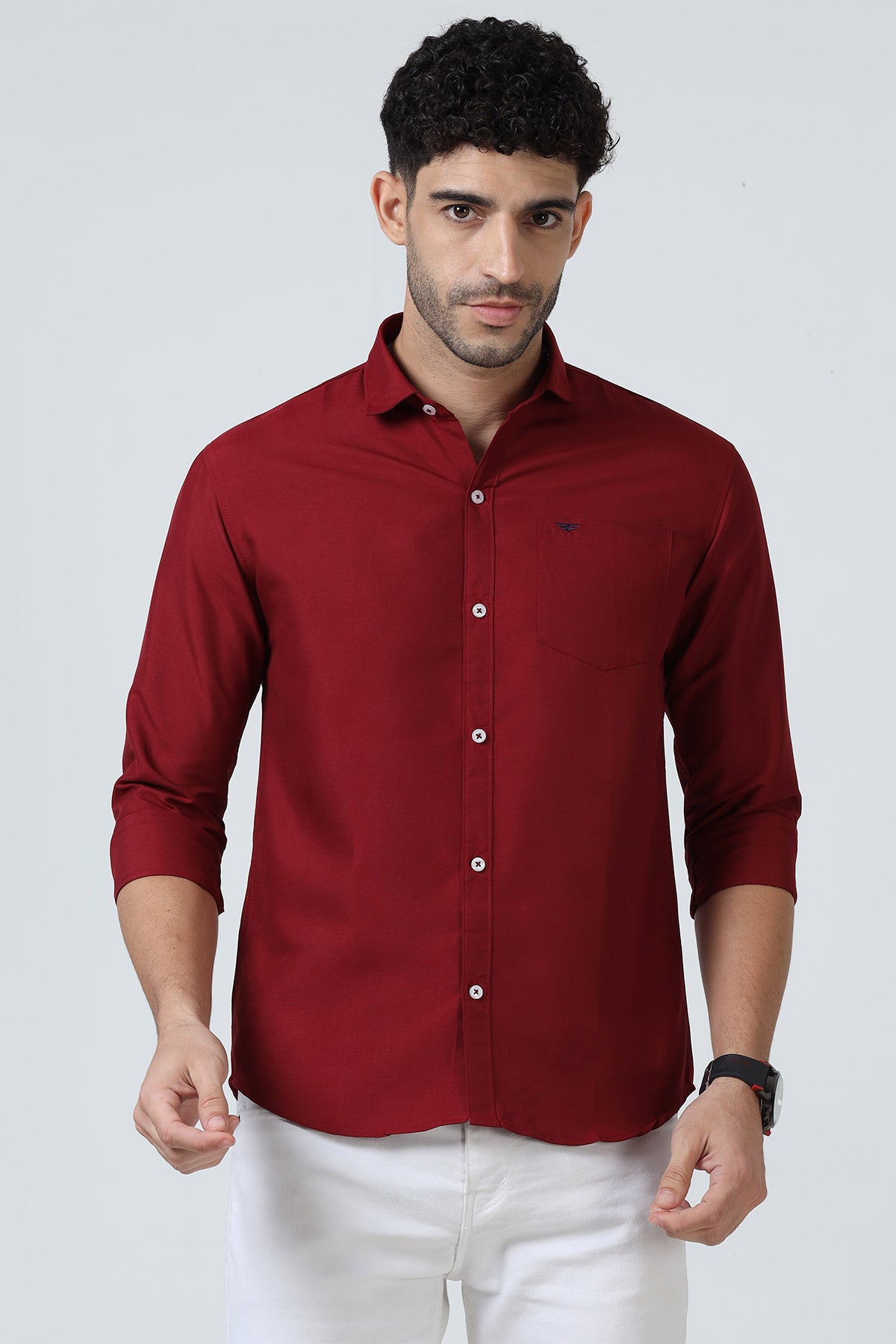 Plain Cotton Solid Shirt