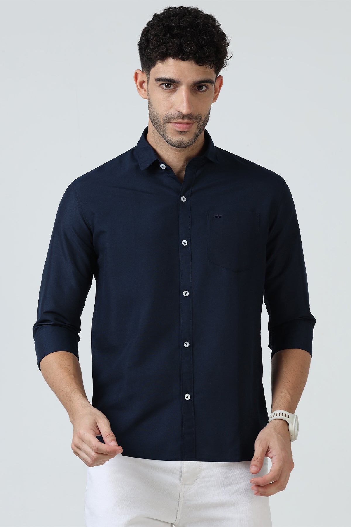 Plain Cotton Solid Shirt