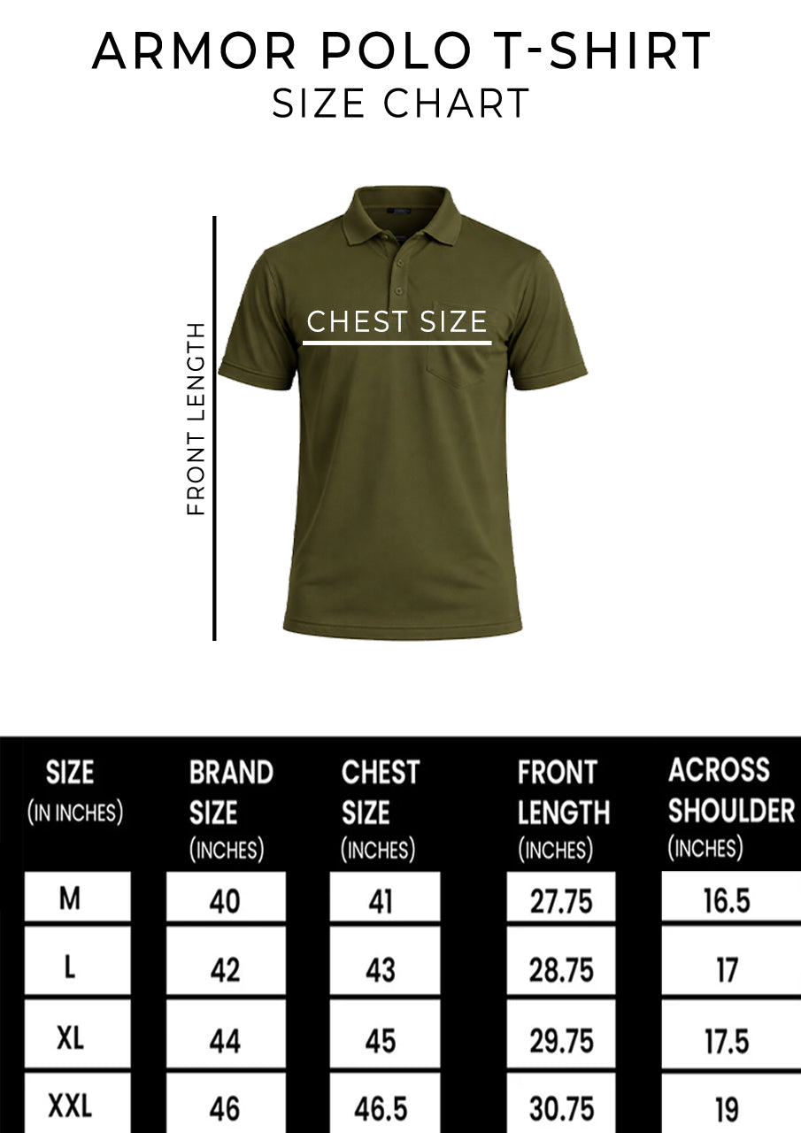 Armor Dry Fit Aluminium Polo T-shirt