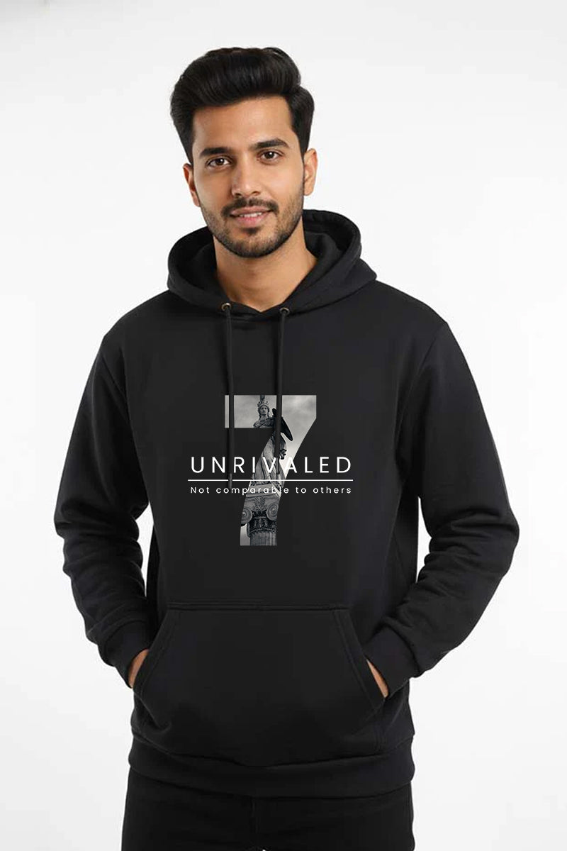 Unrivaled Printed Hoodie Black