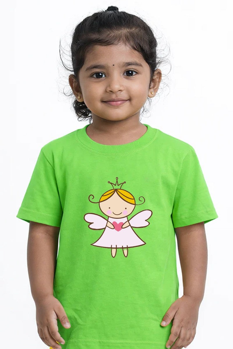 Printed Soft Cotton Tee Green