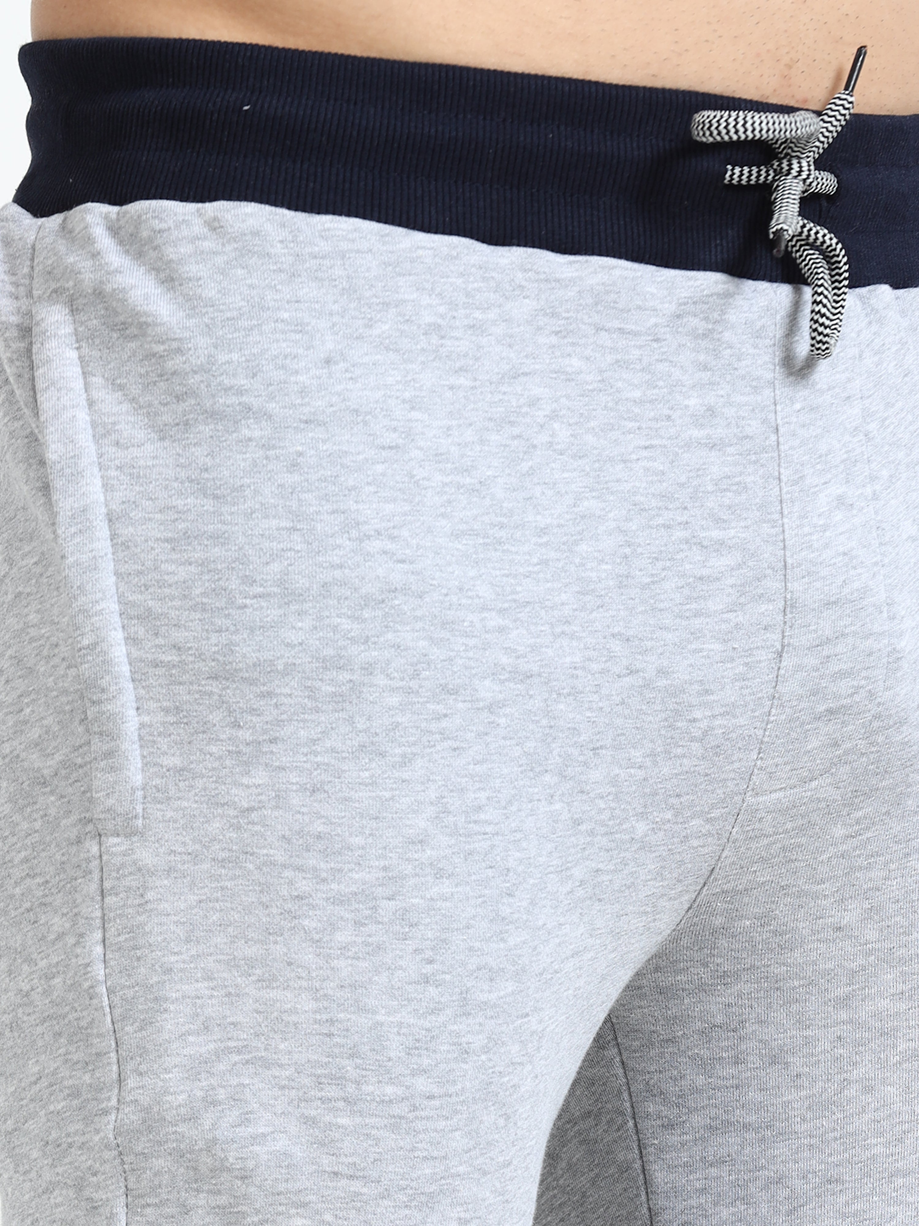 Men Track Pant with Zipper Pockets Grey