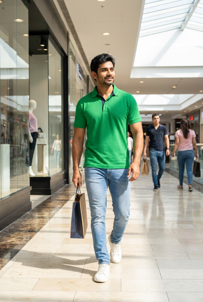 Armor Polo Pro Indian Green Color T-shirt
