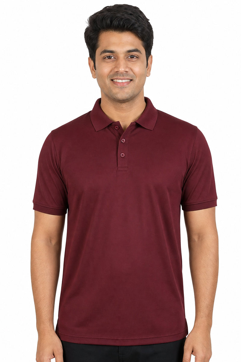 Armor Dry Fit French Wine Polo T-shirt