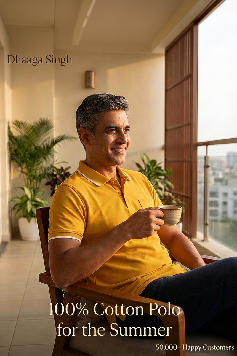 Mustard Collar T-shirt with Pocket