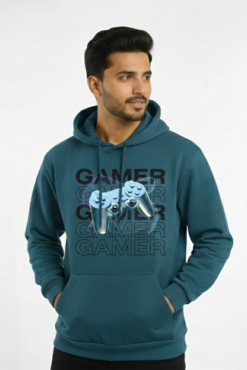 Gamer Classic Hoodie Teal Blue