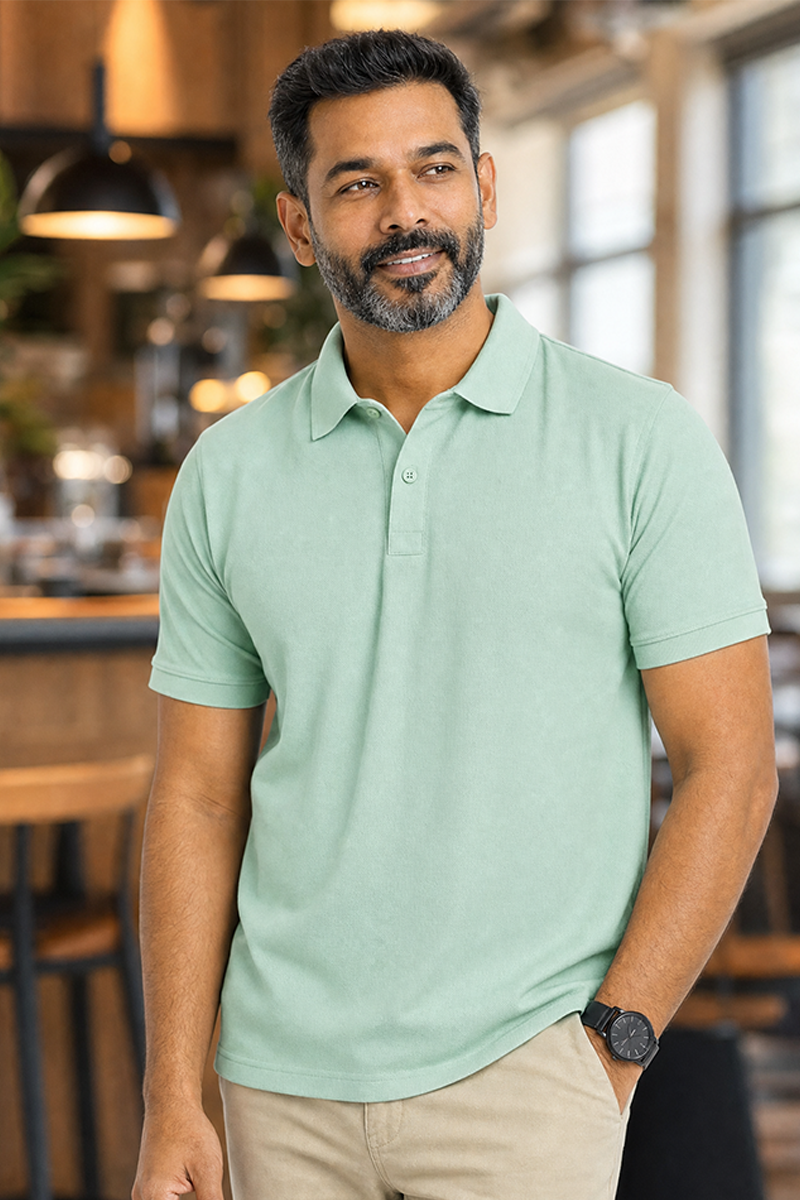 Armor Dry Fit Ice Green Polo T-shirt