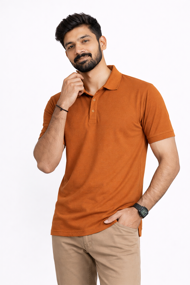 Armor Dry Fit Orange Polo T-shirt