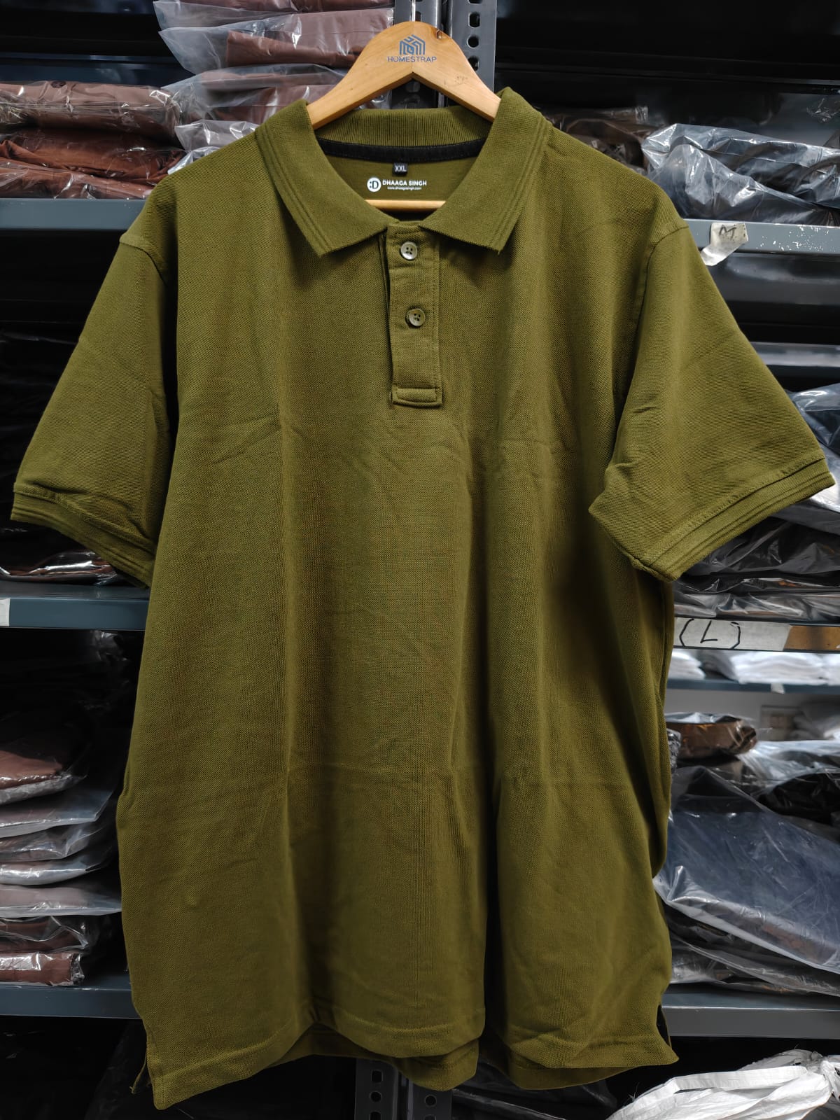 Pre Shrunk Cotton T-shirt Olive Green