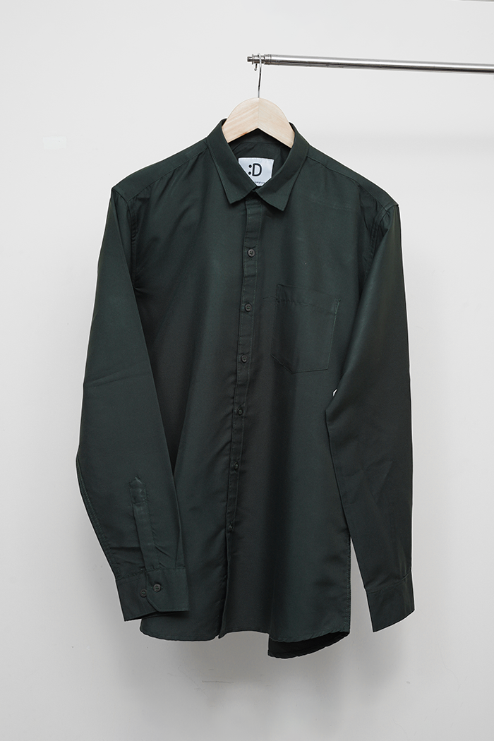 Green Solid Shirt