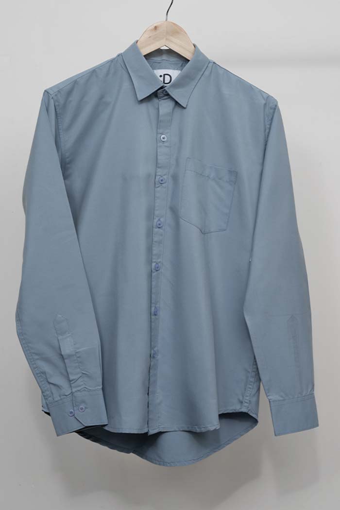 Light Blue Solid Shirt