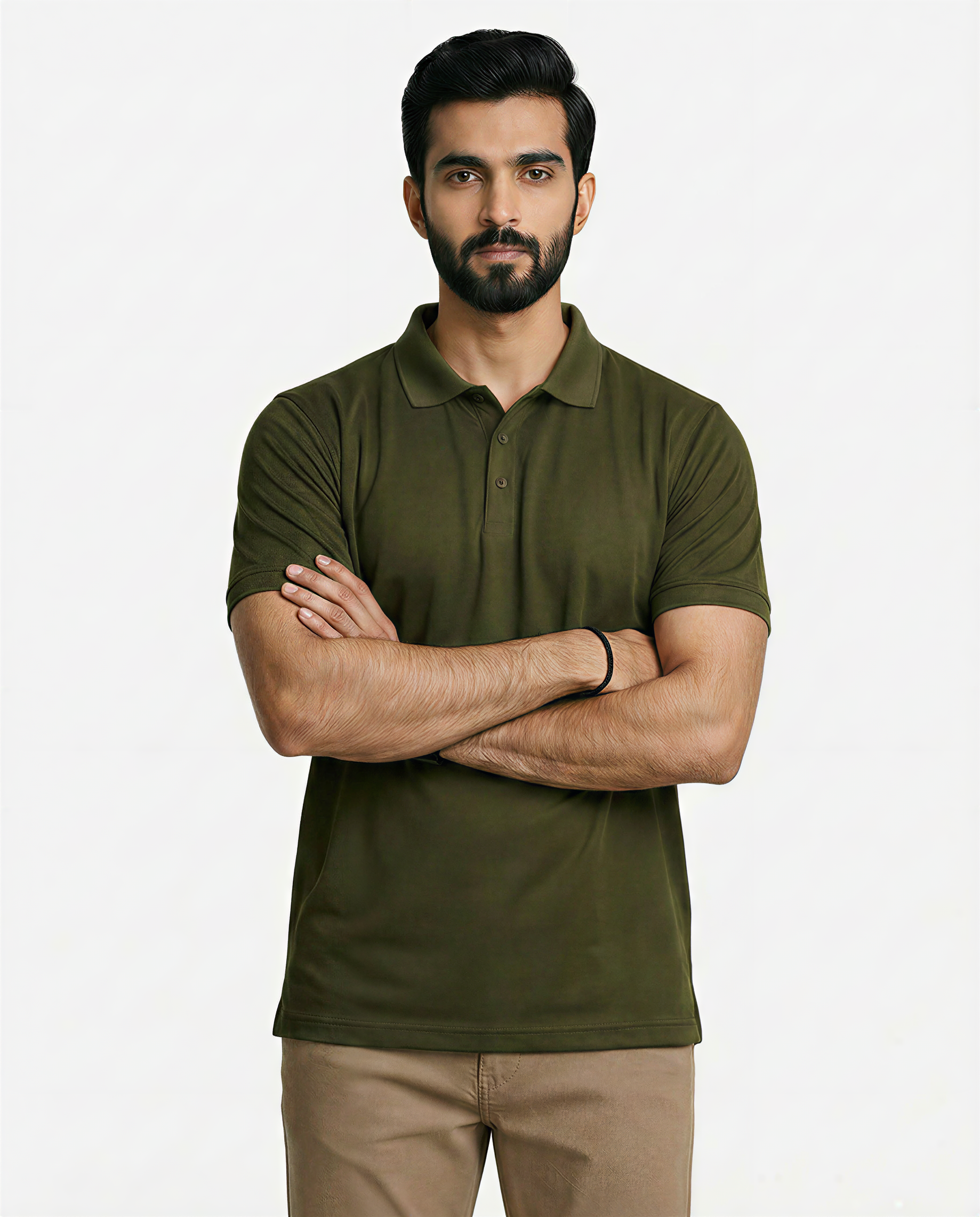 Armor Dry Fit Olive Green Polo T-shirt