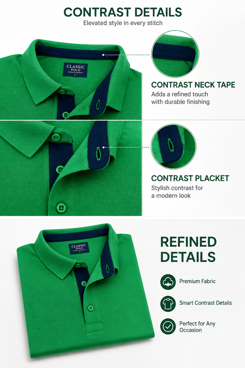 Armor Polo Pro Indian Green Color T-shirt