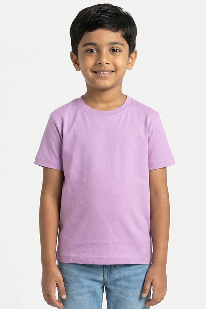 Boys Soft Cotton T-shirt Lavender