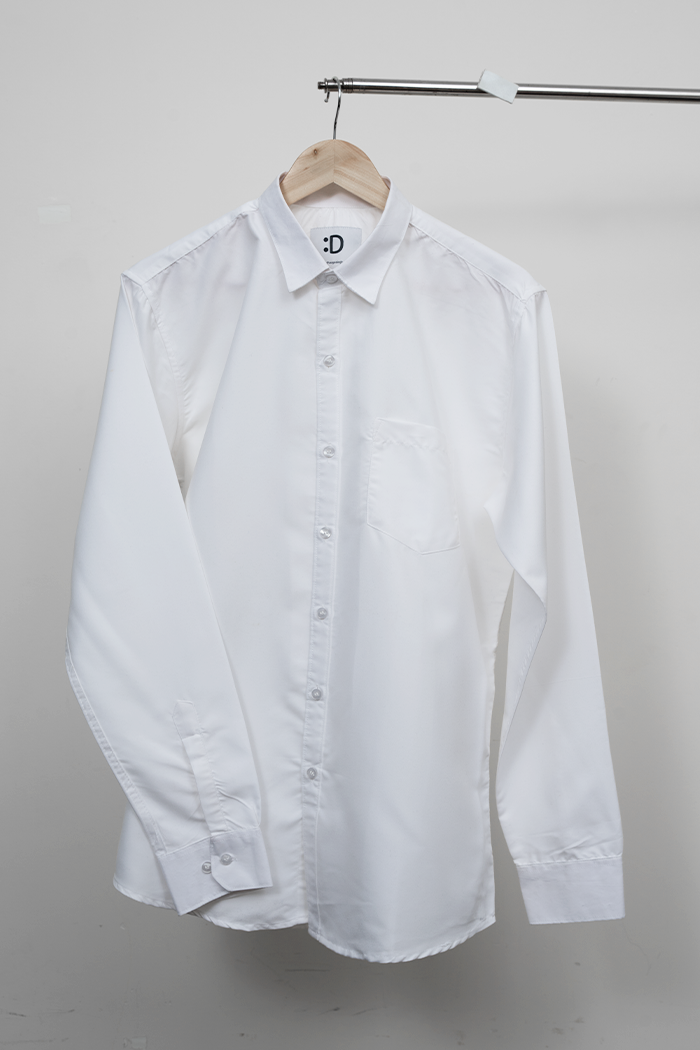 White Solid Shirt